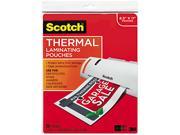 TP3854 20 Scotch Letter size thermal laminating pouches 3 mil 11 1 2 x 9 20 pack