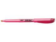 BIC BL11 PK Brite Liner Highlighter Chisel Tip Fluorescent Pink Ink 12 per Pack