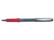 BIC GREM11 RD Grip Roller Ball Stick Pen Red Ink Micro Fine Dozen