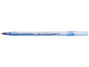 BIC GSF11 BE Round Stic Ballpoint Stick Pen Blue Ink Fine Dozen