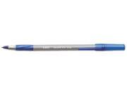 BIC GSFG11 BE Round Stic Grip Ballpoint Stick Pen Blue Ink Fine Dozen
