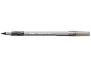 BIC GSFG11 BK Round Stic Grip Ballpoint Stick Pen Black Ink Fine Dozen