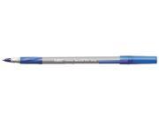 BIC GSMG11 BE Ultra Round Stic Grip Ballpoint Stick Pen Blue Ink Medium Dozen
