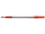 BIC GSMG11 RD Ultra Round Stic Grip Ballpoint Stick Pen Red Ink Medium Dozen