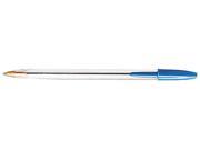 BIC MS11 BE Cristal Ballpoint Stick Pen Blue Ink Medium Dozen