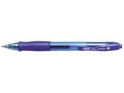 BIC RLC11 BE Velocity Roller Ball Retractable Gel Pen Blue Ink Medium Dozen