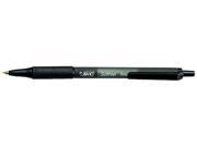 BIC SCSF11BK Soft Feel Ballpoint Retractable Pen Black Ink Fine Dozen