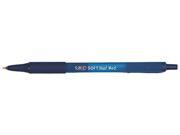 BIC SCSM11 BE Soft Feel Ballpoint Retractable Pen Blue Ink Medium Dozen