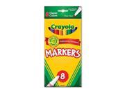 Crayola 58 7709 Non Washable Markers Fine Point Classic Colors 8 Set