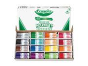 Crayola 588201 Non Washable Classpack Markers Broad Point 16 Assorted Colors 256 Box 1 Box