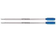 Cross 8511 2 Refills for Ballpoint Pens Medium Blue Ink 2 Pack