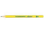 Dixon 13040 Ticonderoga Laddie Woodcase Pencil w o Eraser HB 2 Yellow Barrel Dozen