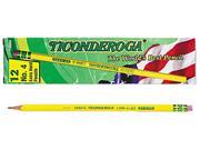 Dixon 13884 Ticonderoga Woodcase Pencil 2H 4 Yellow Barrel Dozen