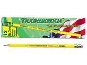Dixon 13885 Ticonderoga Woodcase Pencil F 2.5 Yellow Barrel Dozen