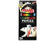 Prang 22240 Colored Woodcase Pencils 3.3 mm 24 Assorted Colors Set
