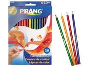 Prang 22360 Colored Woodcase Pencils 3.3 mm 36 Assorted Colors Set