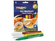 Dixon 80128 Prang Classic Art Markers Conical Tip Eight Colors 8 Pack