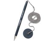 MMF Industries 28904 Secure A Pen Ballpoint Counter Pen with Base Black Ink Medium