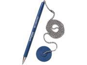 MMF Industries 28908 Secure A Pen Ballpoint Counter Pen with Base Blue Ink Medium