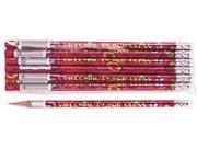 Moon Products 2117B Decorated Wood Pencil Welcome To Our Class HB 2 Red Brl Dozen