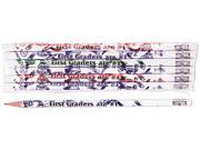 Moon Products 7861B Decorated Wood Pencil First Graders Are 1 2 White Brl Dozen
