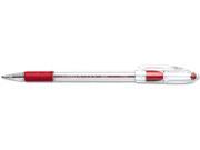 Pentel BK90 B R.S.V.P. Ballpoint Stick Pen Red Ink Fine Dozen