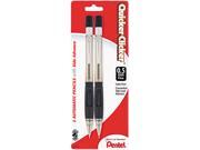 Pentel PD345BP2 K6 Quicker Clicker Mechanical Pencil 0.50 mm Smoke 2 Pk