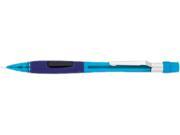 Pentel PD345TC Quicker Clicker Mechanical Pencil 0.50 mm Transparent Blue Barrel