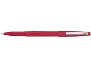Pentel R100 B Rolling Writer Roller Ball Capped Pen Red Ink Medium Dozen