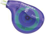 Paper Mate Liquid Paper 6137406 DryLine Correction Tape Non Refillable 1 6 x 472 10 Pack