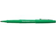 Paper Mate PAP8440152 Point Guard Flair Porous Point Stick Pen Green Ink Medium Dozen