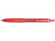 Pilot 31508 G Knock BeGreen Roller Ball Retractable Gel Pen Red Ink Fine Dozen