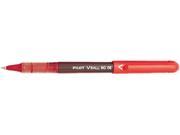 Pilot 53208 VBall Roller Ball Stick Liquid Pen Red Ink Extra Fine Dozen