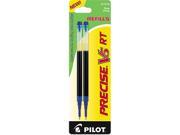 Pilot 77274 Refill for Precise V5 RT Rolling Ball Extra Fine Blue Ink 2 Pack