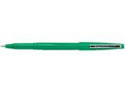 Pentel R100 D Rolling Writer Roller Ball Capped Pen Green Ink Medium Dozen