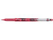 Pilot 38602 P 500 Gel Roller Ball Stick Pen Needle Point Red Ink 0.5mm Extra Fine Dozen