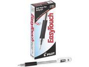 Pilot 32010 EasyTouch Ballpoint Stick Pen Black Ink Medium Dozen