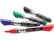 Quartet 5001M EnduraGlide Dry Erase Markers Chisel Tip Assorted Colors 4 Set