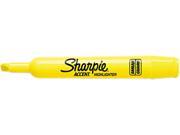 Sharpie 25005 Accent Tank Style Highlighter Chisel Tip Yellow 12 Pk