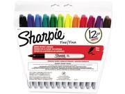 Sharpie 30072 Permanent Markers Fine Point Assorted 12 Set