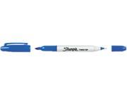 Sharpie 32003 Twin Tip Marker Fine Ultra Fine Point Type Blue Alcohol Based Ink 12 DZ 1 Dozen