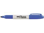 Sharpie 33003 Super Permanent Markers Fine Point Blue Dozen