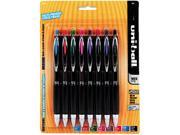 uni ball 40110 Signo Gel 207 Roller Ball Retractable Gel Pen Assorted Ink Medium 8 per Pack