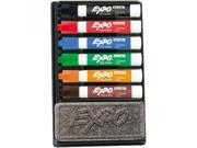 EXPO 80556 Dry Erase Marker Organizer Kit Chisel Tip Assorted 6 Set