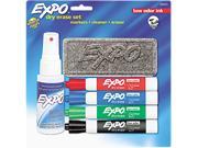 EXPO 80653 Low Odor Dry Erase Marker Starter Set Assorted 4 Set