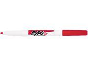 EXPO 86002 Low Odor Dry Erase Marker Fine Point Red Dozen
