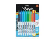 Sharpie 1742025 Retractable Ultra Fine Tip Permanent Marker Assorted Colors 8 Set