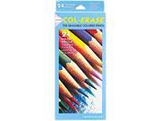 Prismacolor 20517 Col Erase Colored Woodcase Pencils w Eraser 24 Assorted Colors Set
