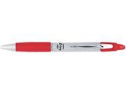 Zebra 22430 Z Grip MAX Ballpoint Retractable Pen Red Ink Medium Dozen