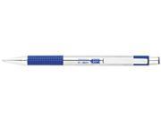 Zebra 27120 F 301 Ballpoint Retractable Pen Blue Ink Fine